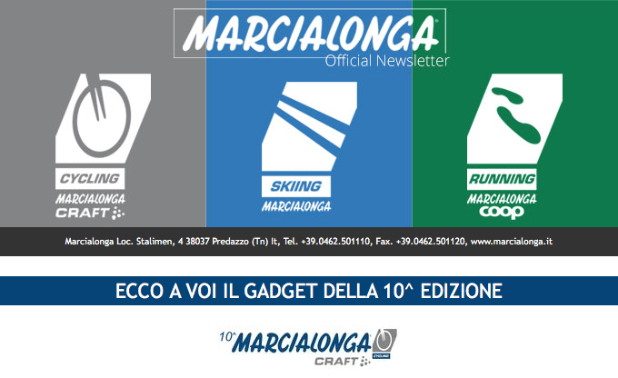 Decima Marcialonga Cycling - Un Gadget Speciale - dalzero.it